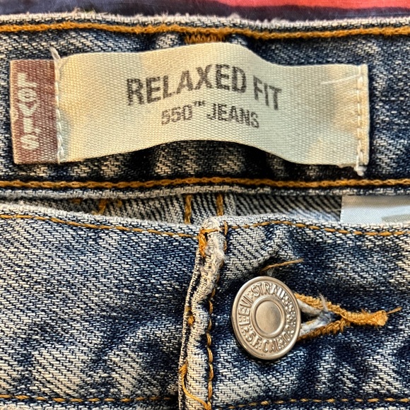 Mens Levi's Blue Relaxed Fit 550 Jeans - Picture 1 of 9